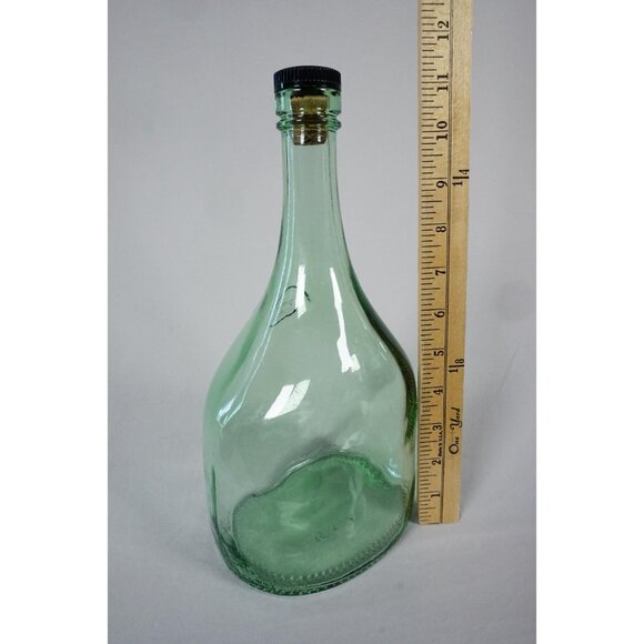 Paul Masson Aqua Green Glass Bottle Vintage Embossed Since 1852 - Picture 2 of 10